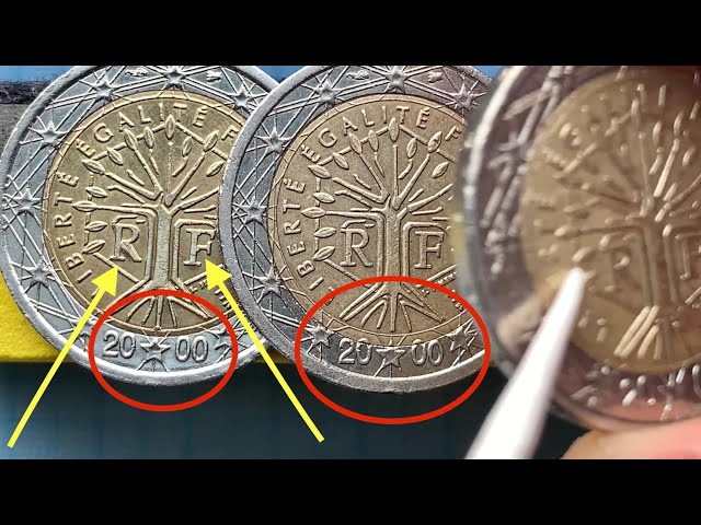 € 2 French commemorative coins: rarity and value 