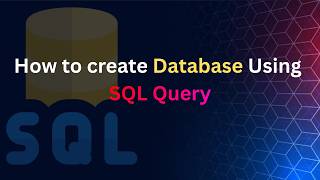 How to create database using SQL Query | #sqlserver #sql