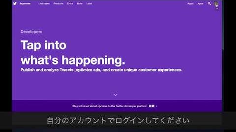 ツイッターAPIの登録方法【Twitter API #1】