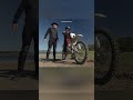 riding the motorcycle