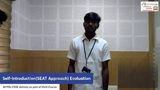 28POs CSSE Self-Introduction (SEAT Approach) Evaluation as part opf ESJS Course (CH-2) (08/08/26)