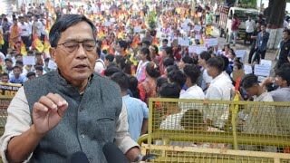 MLA Jitendra Chaudhury Kokborok Subjectno Tei TISF Ni Bandno Full Saport Khai Saka