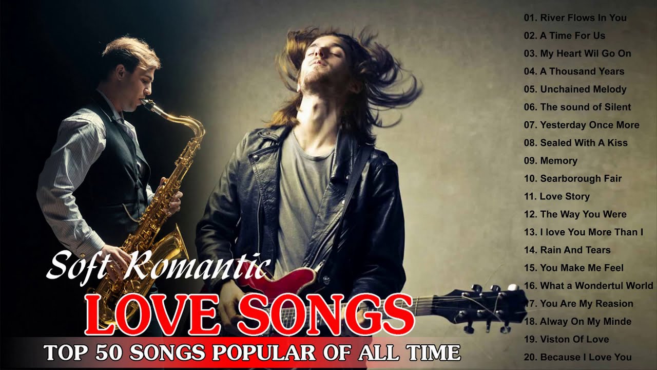 Top 50 Songs Popular Of All Time Instrumental Music - Soft Romantic