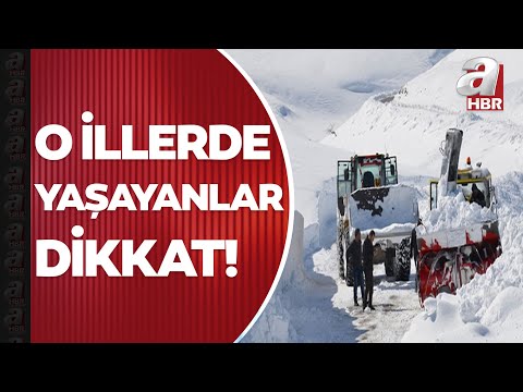 Bu 10 ilde yaşayanlar dikkat! Meteoroloji'den şiddetli kar yağışı için sarı kodlu uyarı | A Haber