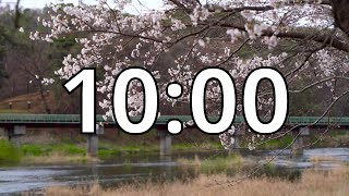 10 Minutes Timer with Music | Cherry Blossom Timer