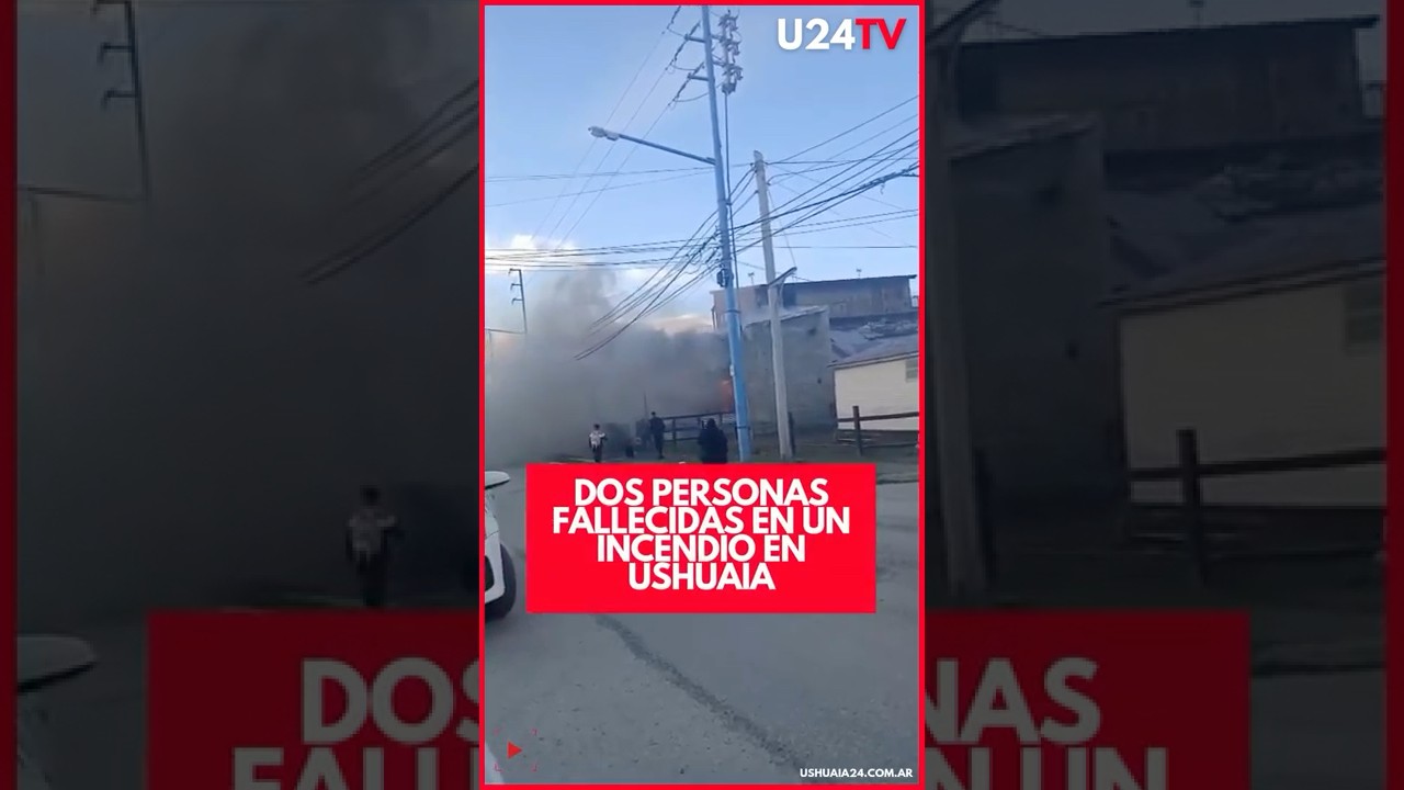Dos personas murieron en un incendio en Ushuaia