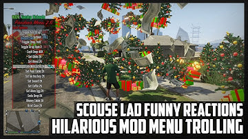 GTA 5 ONLINE - HILARIOUS SCOUSE LAD REACTIONS - MOD MENU TROLLING FUN (GTA V MODS)