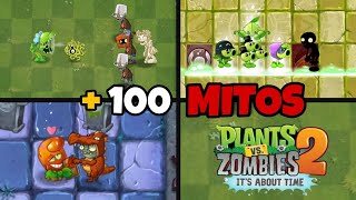 Más de 100 Mitos en Plantas vs Zombis 2 | Parte 1 a 10