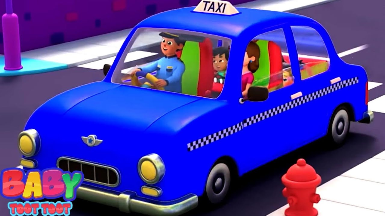 Wheels On The Taxi + More Vehicles Song and Nursery Rhymes for Kids