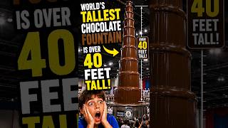 World's TALLEST Chocolate Fountain Is Over 40 FEET Tall