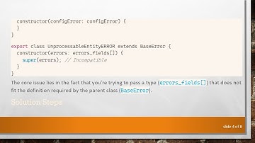 Custom Error Handling in TypeScript: Solving the Constructor Issue