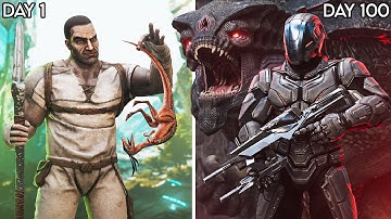 I Spent 100 Days In Ark Extinction... Here