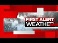 First Alert Forecast: Stormy afternoon for today and tomorrow