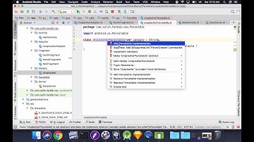 Android Studio: How to Create a Parcelable Class