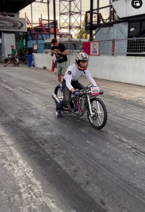 Arm Rayong testing boss Axl Teves of Team Goodboy Ph Drag Bike Super Open 🏁🔥🔥💨💨 #dragrace
