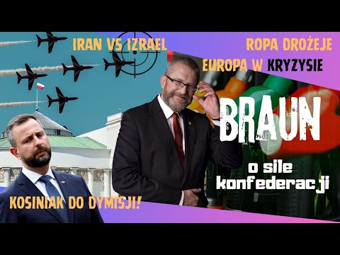 Wojna Izrael-Iran WSTRZĄŚNIE światem! Braun o sondażach i upadku PSL!