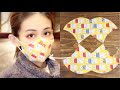 SIMPLE 3D MASK🌟Easy Dinner Plate Pattern｜Face Mask Sewing Tutorial