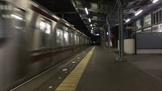 西鉄天神大牟田線急行列車(小郡行き、9000形)・高宮駅を通過
