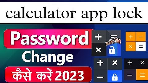 calculator password kaise change kare|calculator app lock forgot password|calculator password reset|