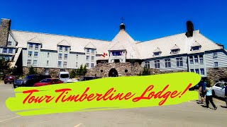 At Timberline Lodge, inside and out
