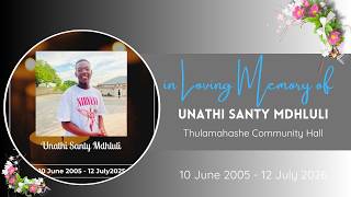 Funeral Service of Unathi Santy Mdhluli