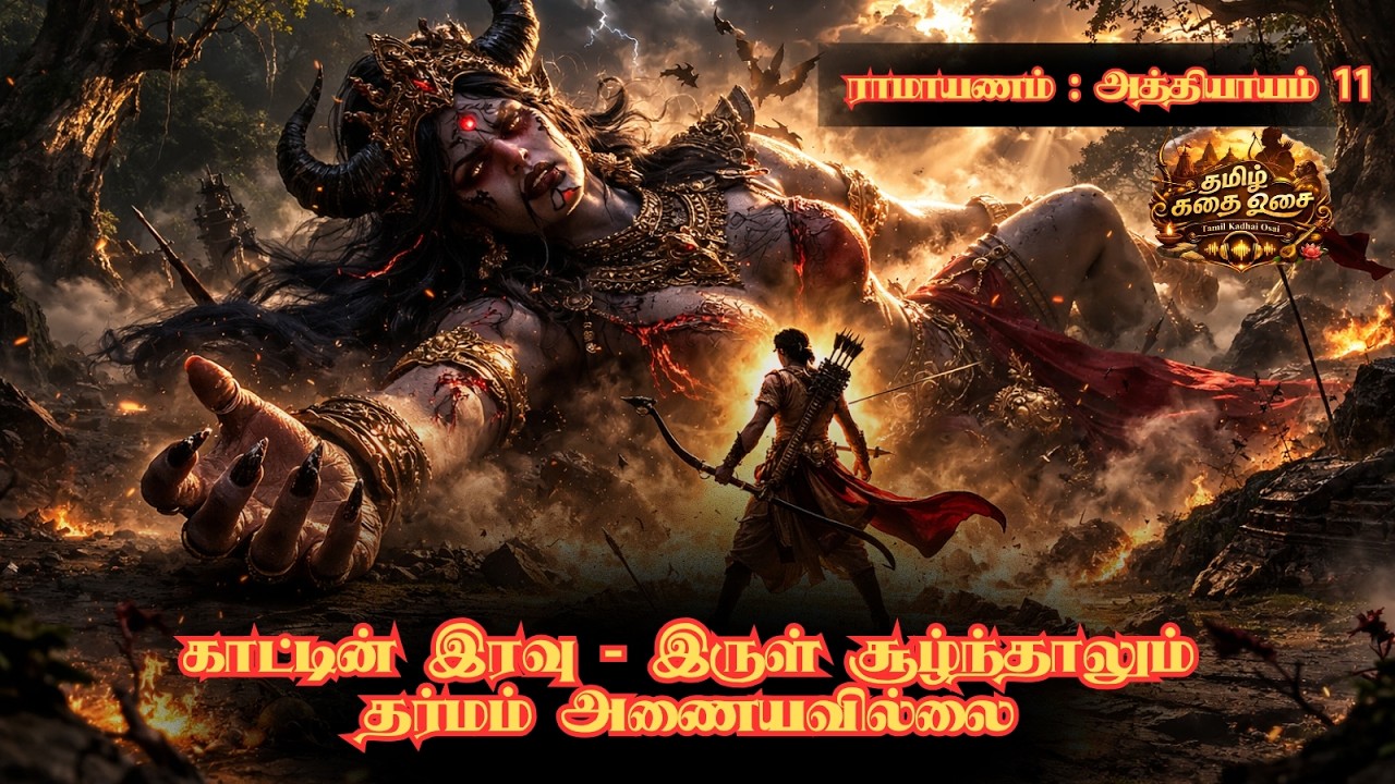 ராமாயணம் | Episode 11 | காட்டின் இரவு - இருள் சூழ்ந்தாலும் தர்மம் அணையவில்லை | Ramayanam Story Tamil