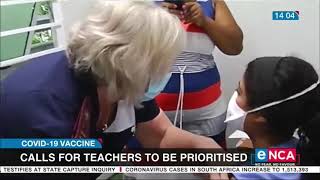 COVID-19 Vaccine: Call for teachers to be prioritised