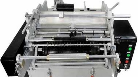 semi automatic wet glue labeling machine testing video how to use paste label applicator