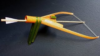 100% Homemade  'Cupid’s Harp' Bamboo Sling Bow  Wooden DIY