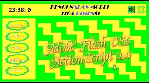 MEDIA PEMBELAJARAN INTERAKTIF MENGGUNAKAN APLIKASI ADOBE FLASH CS 6 ACTION SCRIPT 2.0