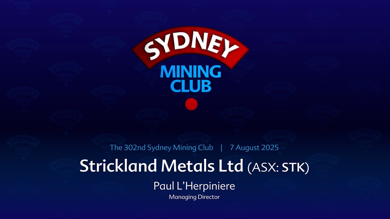 The 302nd Sydney Mining Club – Lunchtime Event – 7 August 2025