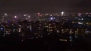 Berlin brennt, Silvester in Berlin 2016 / 2017, Feuerwerk über den Dächern von Berlin