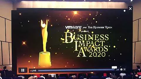 MC Rebekah Watkins hosting The Business Impact Awa...