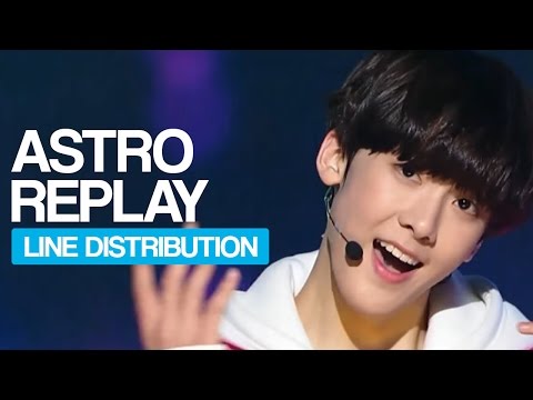 Astro - Replay Line Distribution (Color Coded) Idol Cover Project