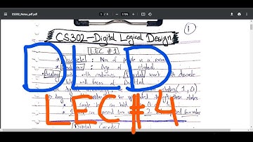 CS302 Digital Logic Design Short Lecture # 4 | DLD Coursework Help for University | UBprogrammer