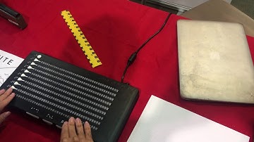 Canute the world’s first multi line braille display