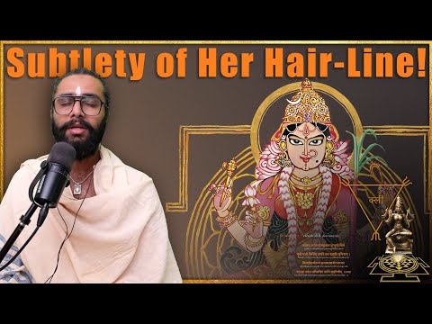 Soundarya Lahari - Shloka 77 - Subtlety of Her Hair-Line!