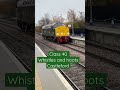 Class 40 at Castleford. Nice hoot and whistling noise