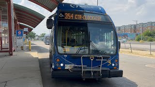 Pace Eldorado National Axles 2017 #17502 Pace Bus Route 354 Oak Forest Loop Roundtrip