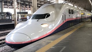 10時50分発MAXとき313号新潟行き到着/発車(列車番号313C) 越後湯沢駅　MAX TOKI313 For Niigata No.313C Echigo-yuzawa AM10:50