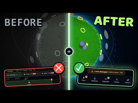 My game's HUD looked like a debug console, so I rebuilt it