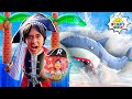 Pirate Ryan rescues Giant Mystery Egg from the Shark!