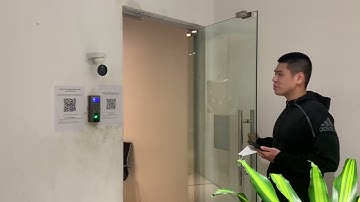 HANET Ai Camera HA1000 chấm công mở cửa.