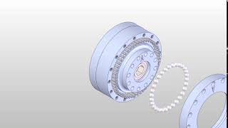 Printed 50:1 Cycloidal Speed Reducer Exploded View Animation