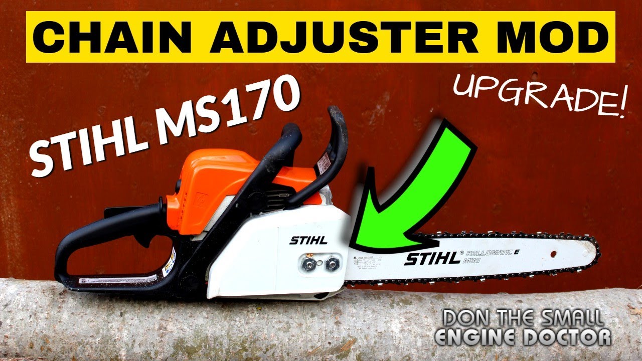 STIHL MS170 MS180 Chainsaw Chain Adjuster MOD Upgrade! 