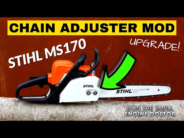 STIHL MS170 MS180 Chainsaw Chain Adjuster MOD Upgrade! 