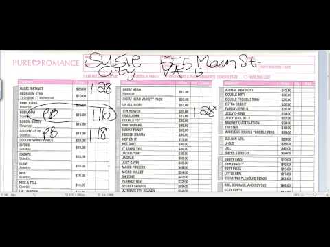 how to correctly fill out a pure romance order form youtube pure romance order form
