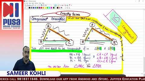 Class 9 Maths | Triangles | Lecture 1 by Sameer Kohli sir