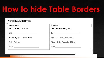 How to hide table border line in Word @haminh1804 #mswordtutorial #wordtables