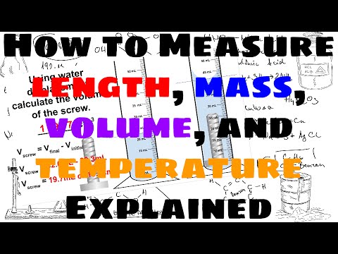 How to Take Measurements of Length, Mass, Volume, and Temperature